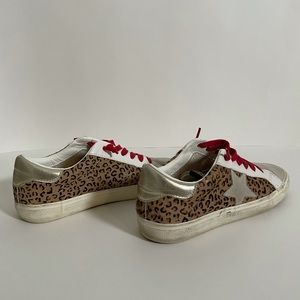 Vintage Havana star low top sneakers - pledge. Cheetah and red.